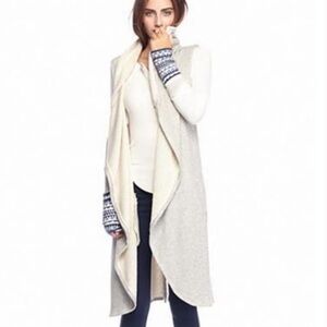 Free People We The Free French Terry Sweater Duster Agenda Vest NWT size Small